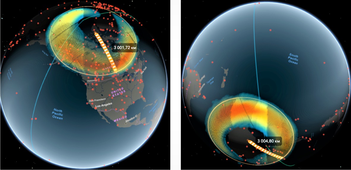 Где сейчас видно северное сияние карта